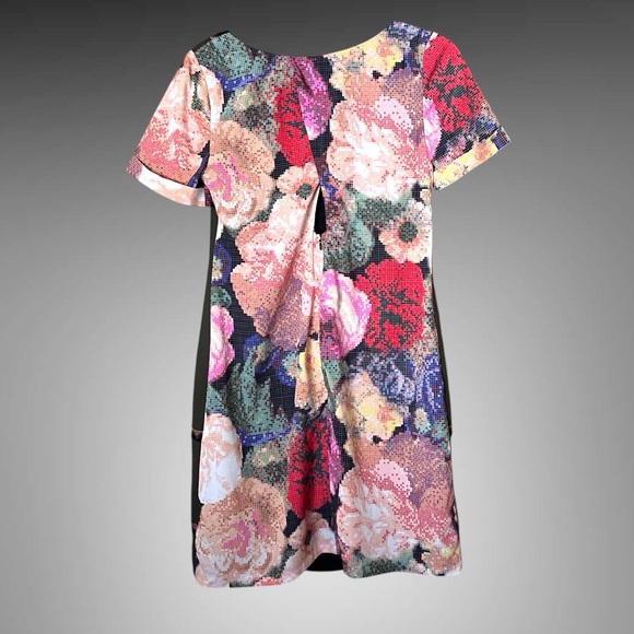 Anthropologie Ranna Gill Fanned Vignette Embroidered Shift Dress Size 10 EUC - Picture 9 of 9